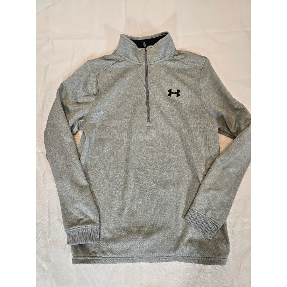 Under Armour Pullover ColdGear Half Zip Athletic Gray Top Mens‎ Small